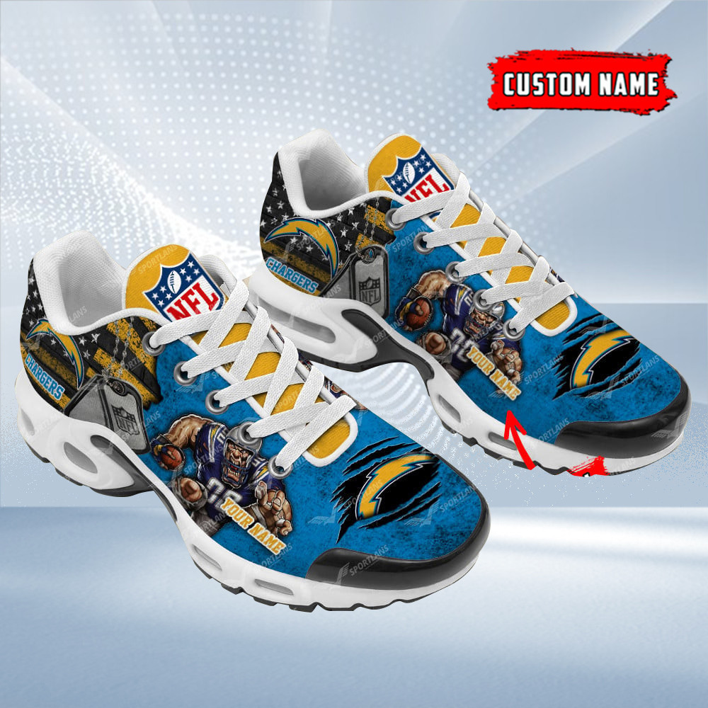 Los Angeles Chargers Personalized TN Air Max Shoes Air Cushion Sneakers DTYNNS
