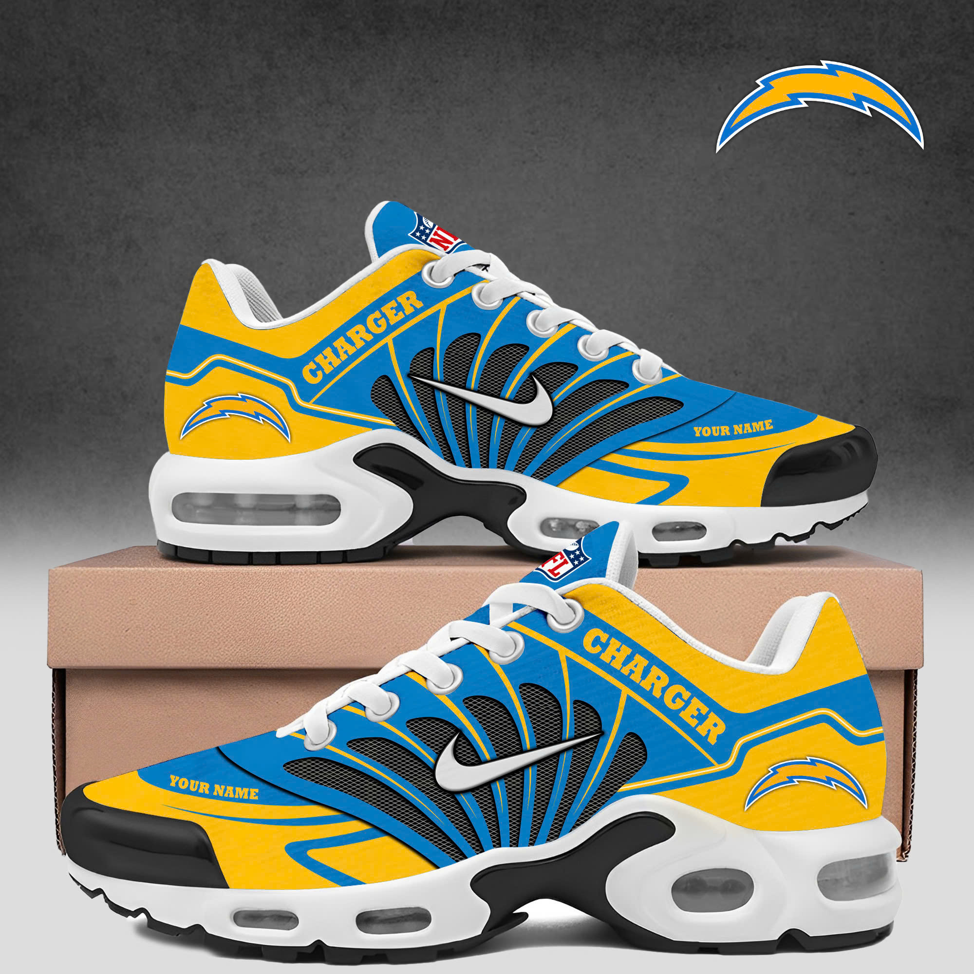 Los Angeles Chargers TN Air Max Plus Shoes Sneakers For Men And Women
