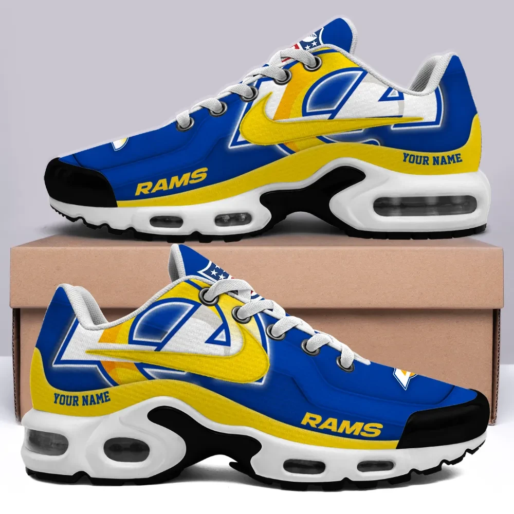 Los Angeles Rams Personalized Name Team Mix Colors V1 TN Air Max Shoes Air Cushion Sneakers