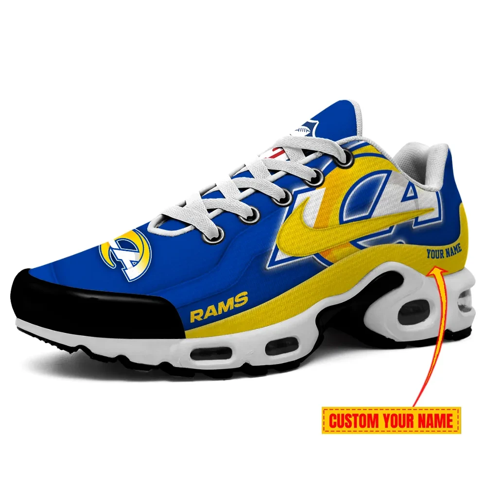 Los Angeles Rams Personalized Name Team Mix Colors V1 TN Air Max Shoes Air Cushion Sneakers