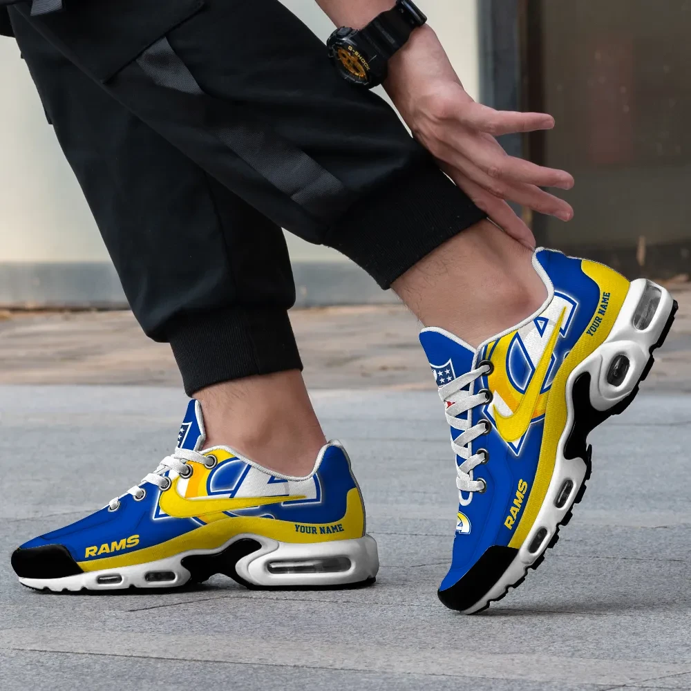 Los Angeles Rams Personalized Name Team Mix Colors V1 TN Air Max Shoes Air Cushion Sneakers