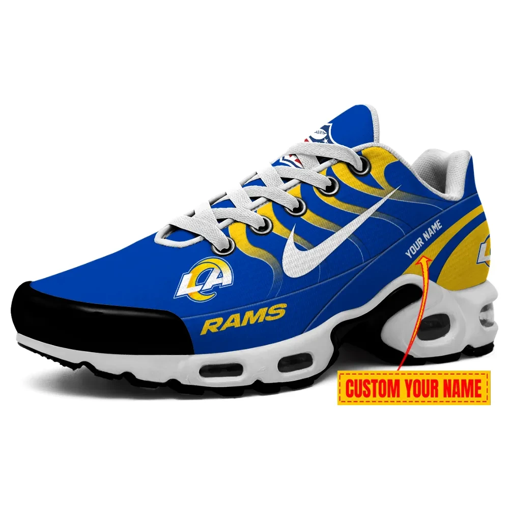 Los Angeles Rams Personalized Name Team Mix Colors V3 TN Air Max Shoes Air Cushion Sneakers