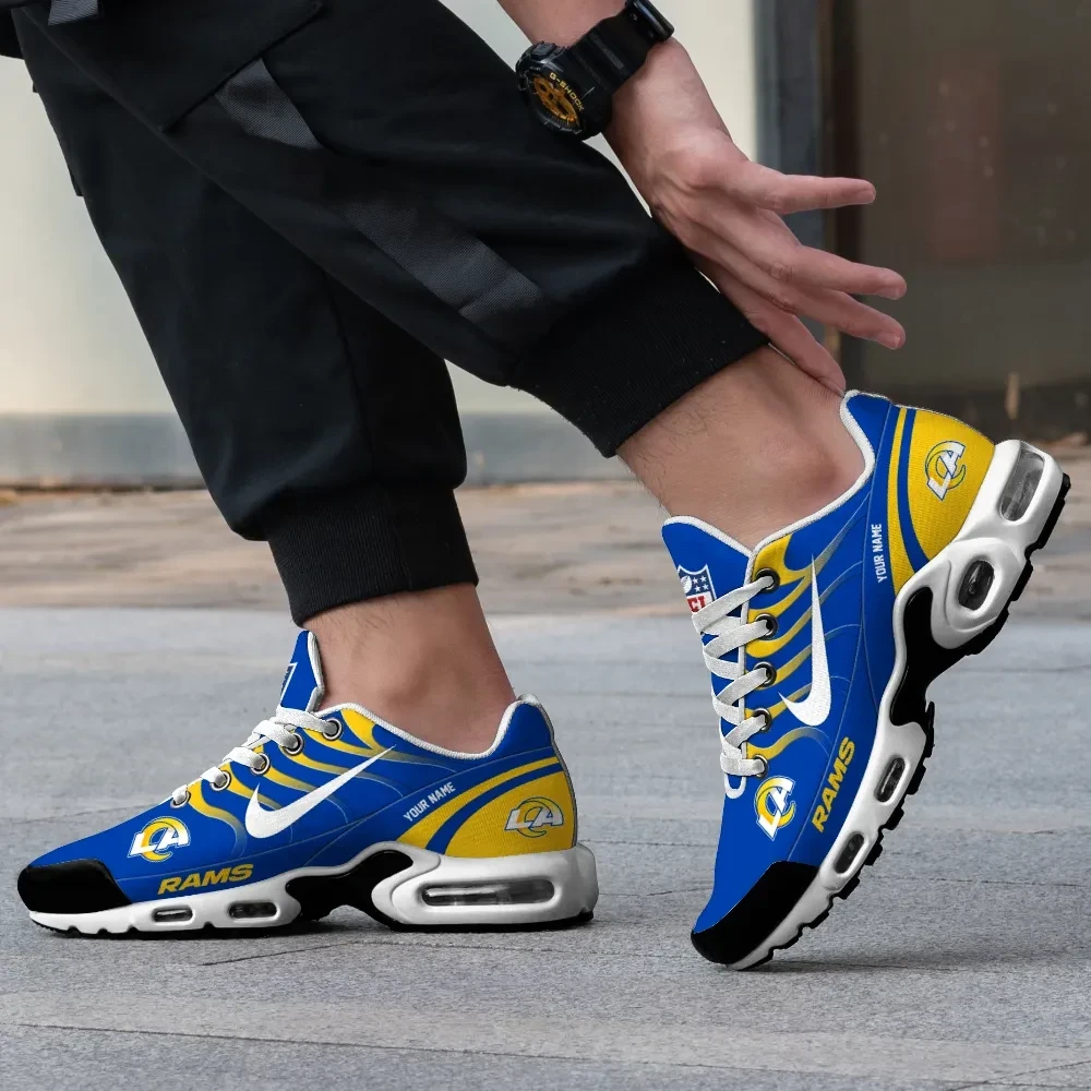 Los Angeles Rams Personalized Name Team Mix Colors V3 TN Air Max Shoes Air Cushion Sneakers