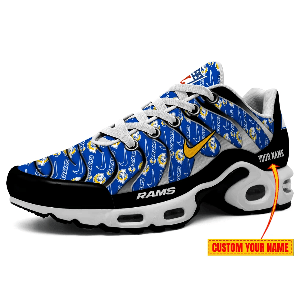 Los Angeles Rams Personalized Name Team Mix Colors V5 TN Air Max Shoes Air Cushion Sneakers