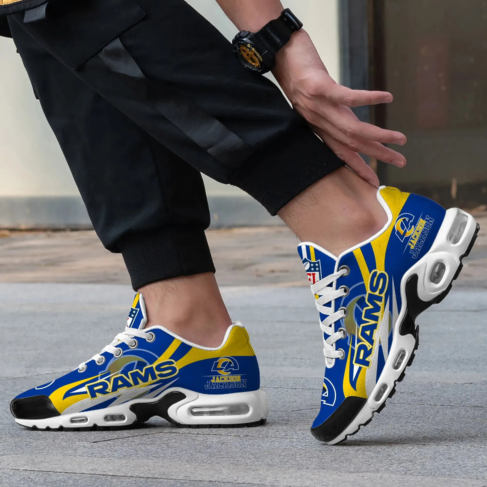 Los Angeles Rams Personalized New Air Max Plus TN Shoes Air Cushion Sneaker 641KJ-8107