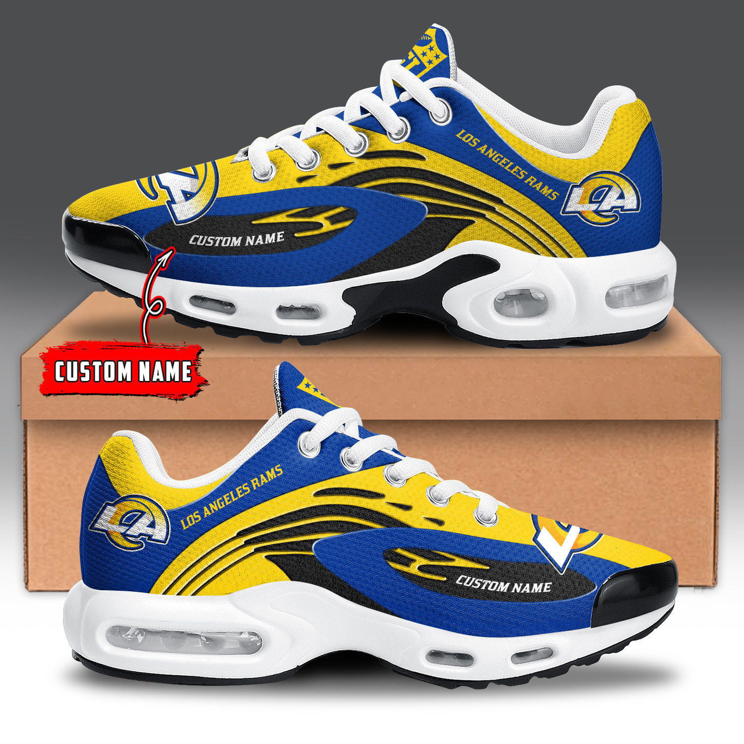 Los Angeles Rams TN Air Max Plus Shoes Sneakers For Men And Women