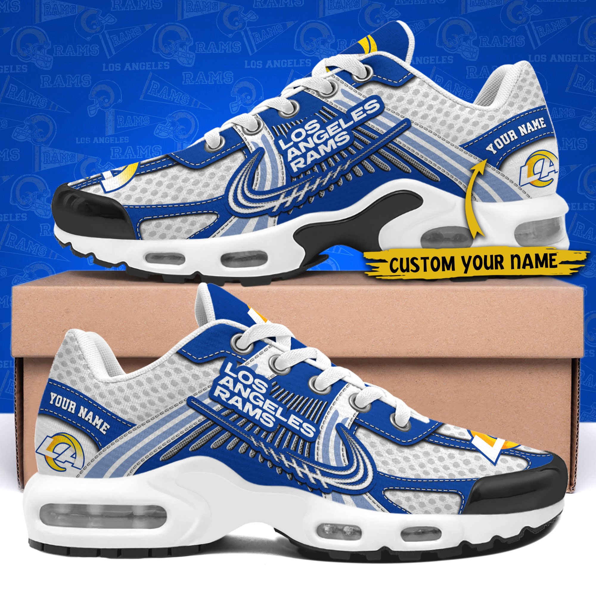 Los Angeles Rams TN Shoes Custom Your Name, Sport Team Shoes