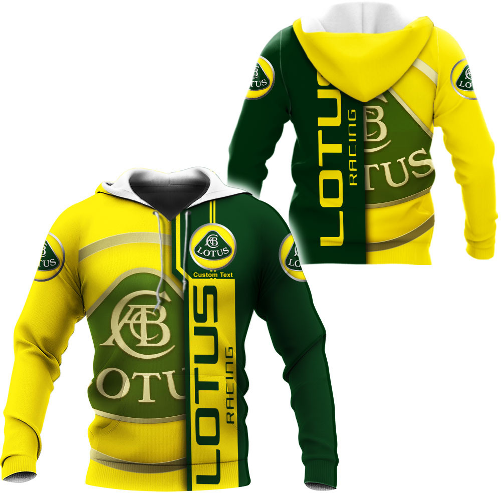 Lotus Cars 3D Apparel Zip Hoodie,Pant,Polo, Button Hawaii Shirt Personalized 
