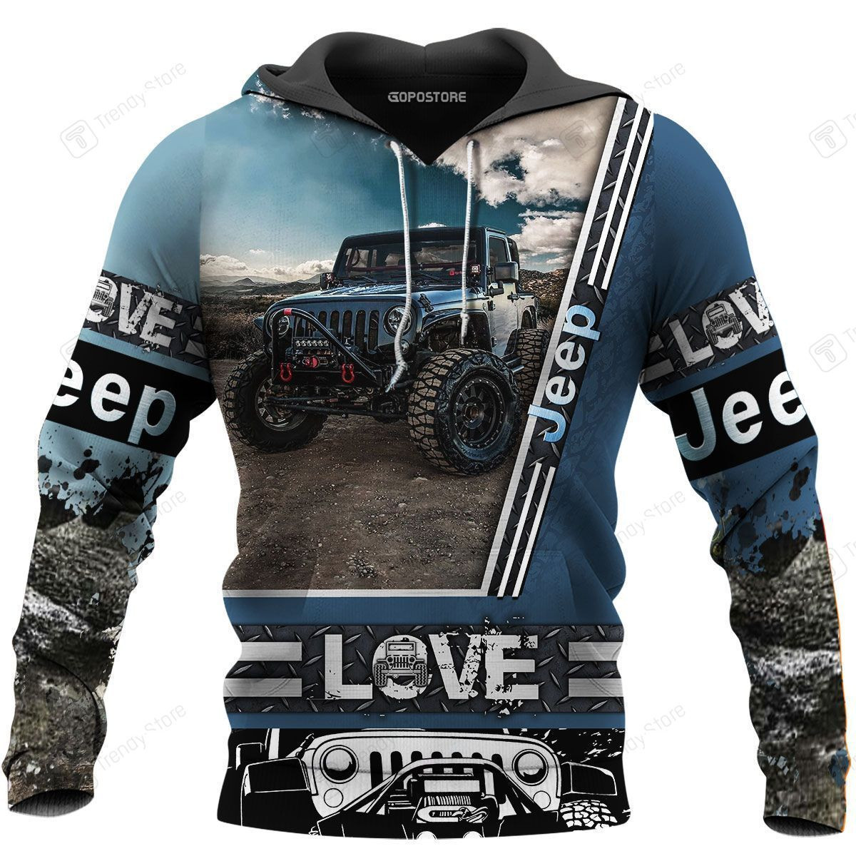 Love Jeep 3D All Over Printed Shirts 2 