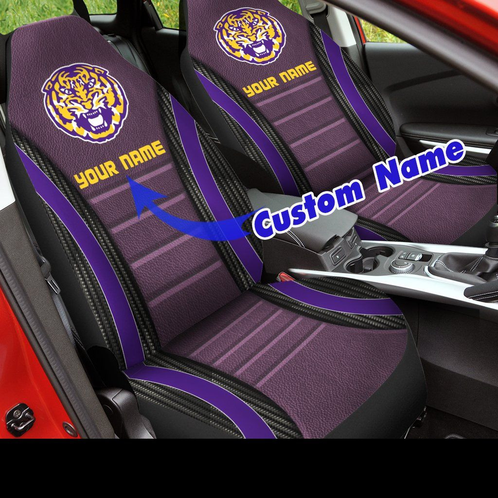 LSU Tigers football Custom Car Seat Covers (SET OF 2)