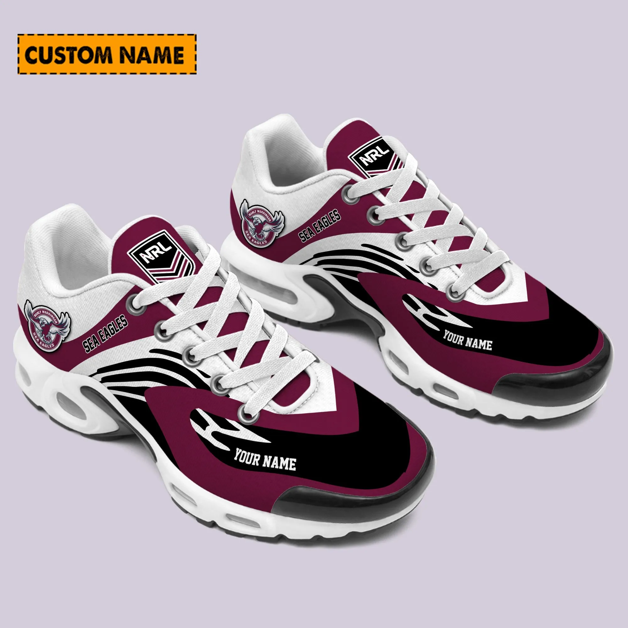 Manly Warringah Sea Eagles Sport Team TN Air Max Shoes Air Cushion Sneakers 728UW-8834