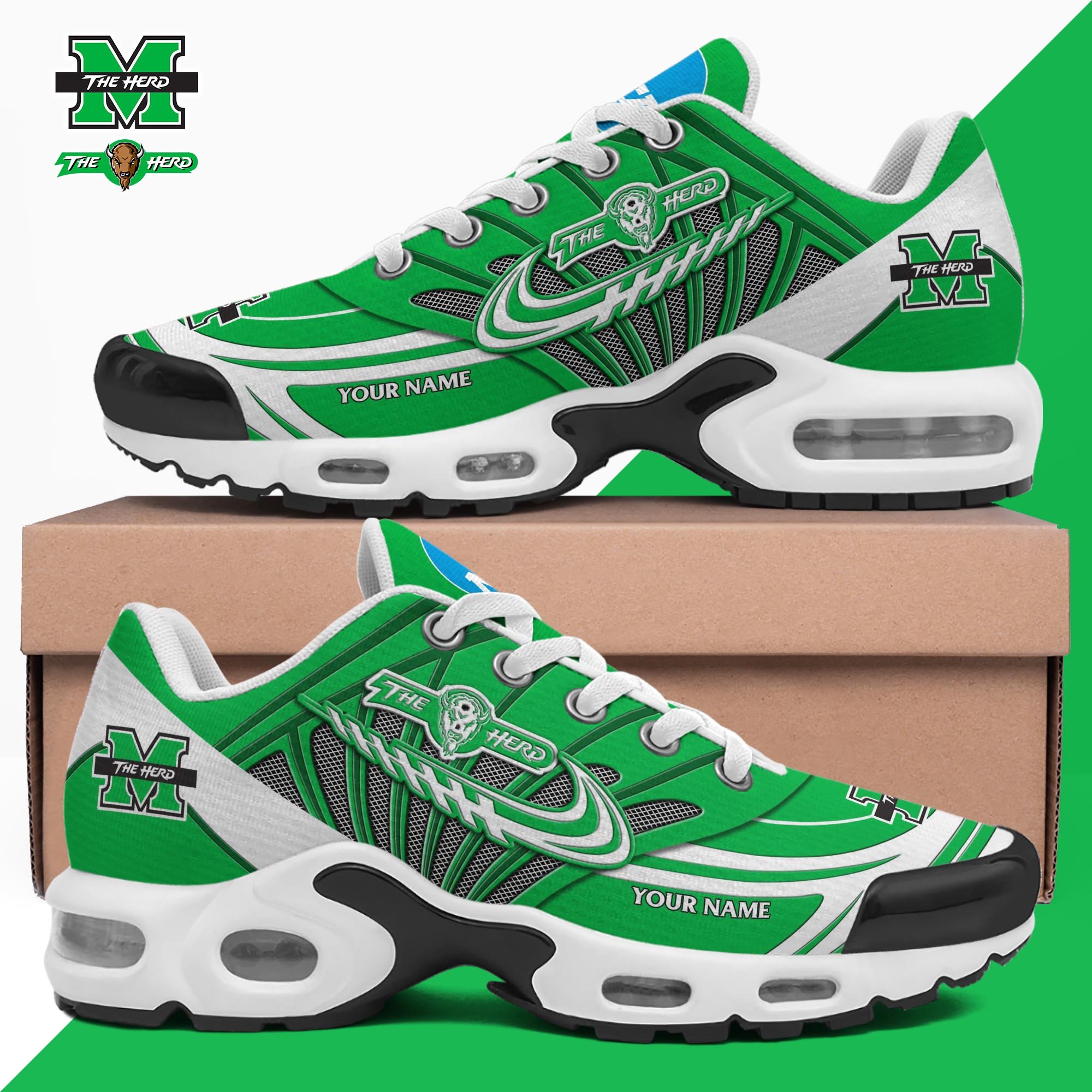 Marshall Thundering Herd TN Shoes 2025 Version Custom Your Name 594
