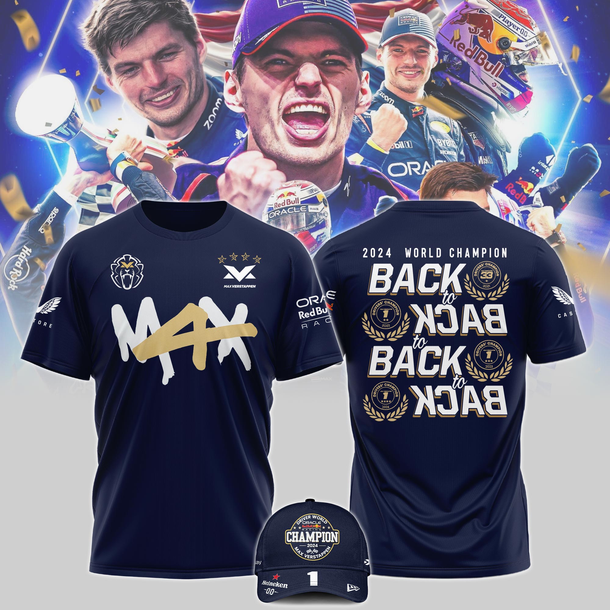 Max Verstappen World Champion  Tshirt 