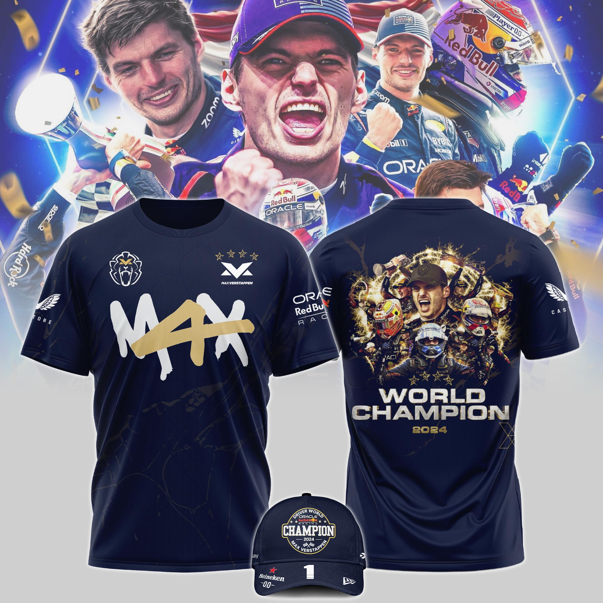 Max Verstappen World Champion  Tshirt 