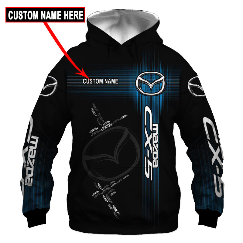 Mazda CX5 Tshirt, sweatshirt, Polo, Hawaiian, Hoodie 3D Apparel Full Printing Custom Name 