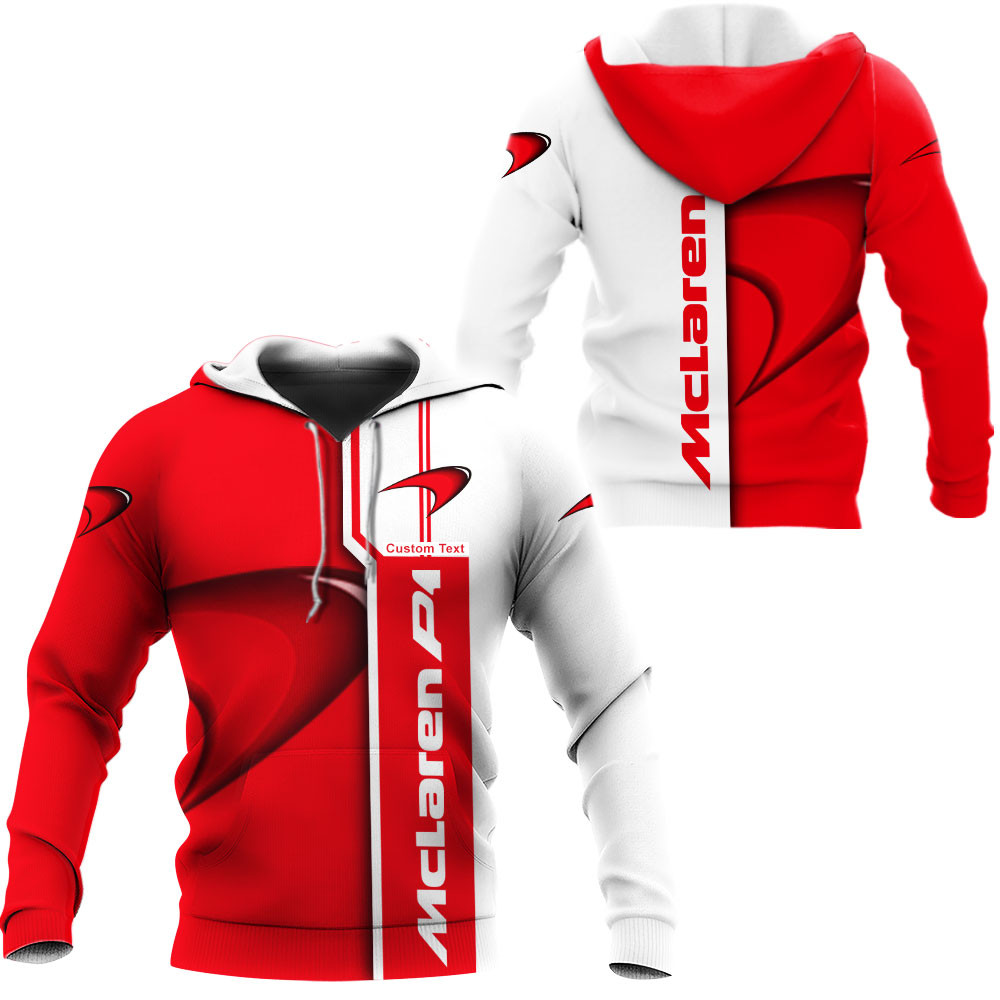 McLaren 3D Apparel Zip Hoodie,Pant,Polo, Button Hawaii Shirt Personalized 