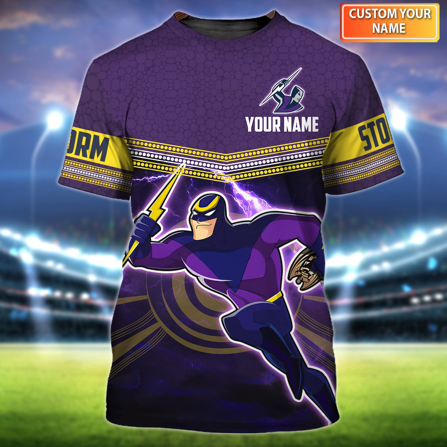 Melbourne Storm Personalized Name 3D Tshirt 