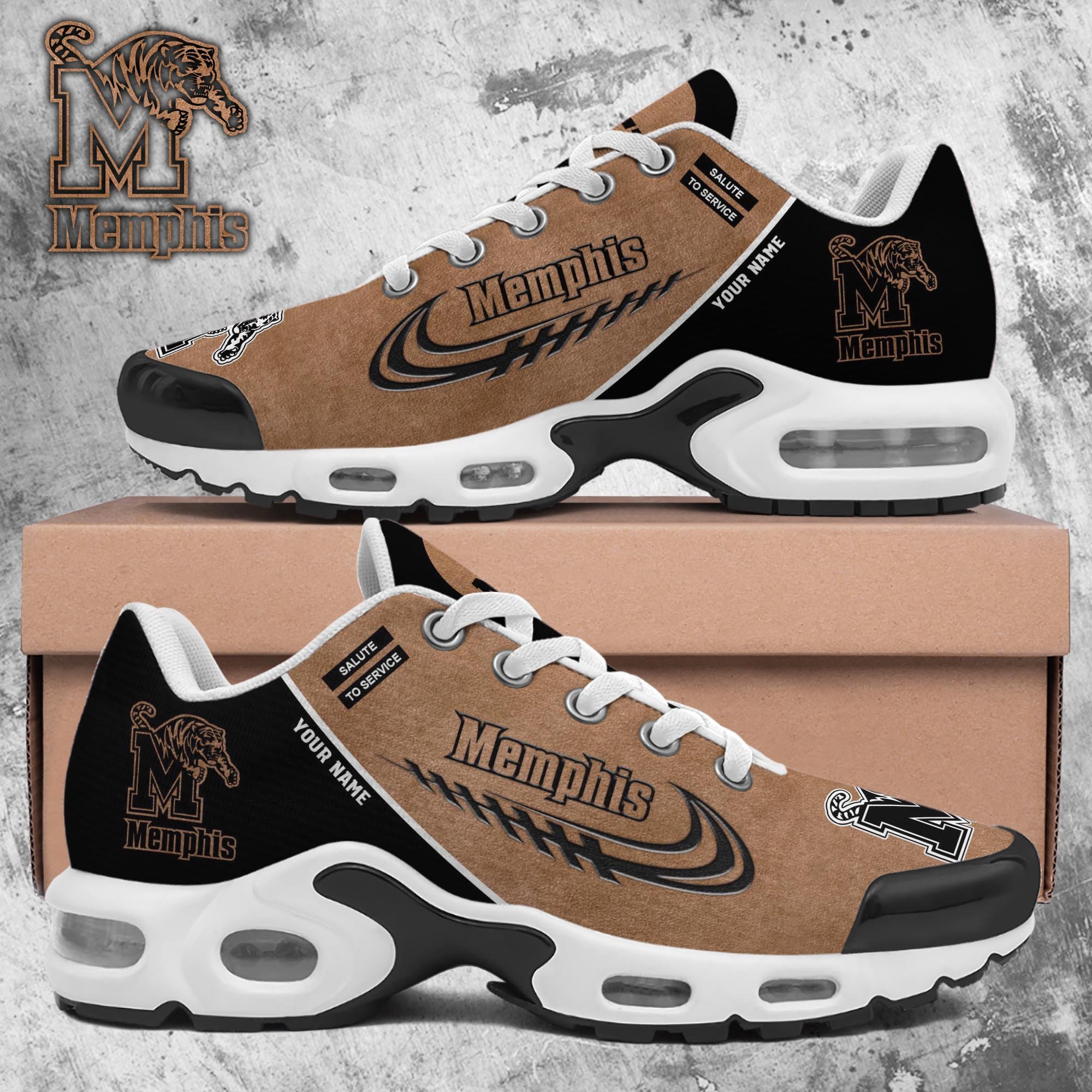 Memphis Tigers TN Shoes 2025 Version Custom Name, Shoes For Football Fans, Fan Gifts PH637