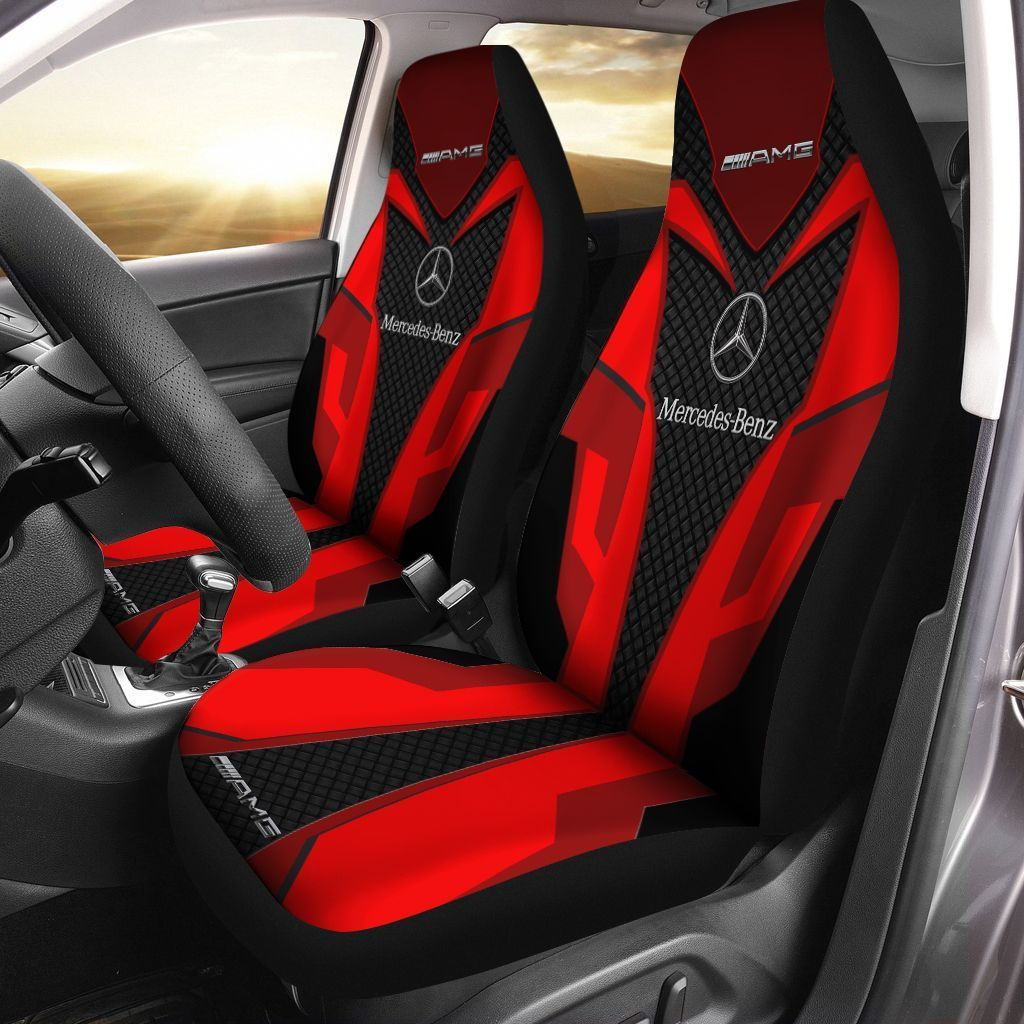 Mercedes-AMG  Car Seat Cover (Set of 2) Ver 1 (Red) 