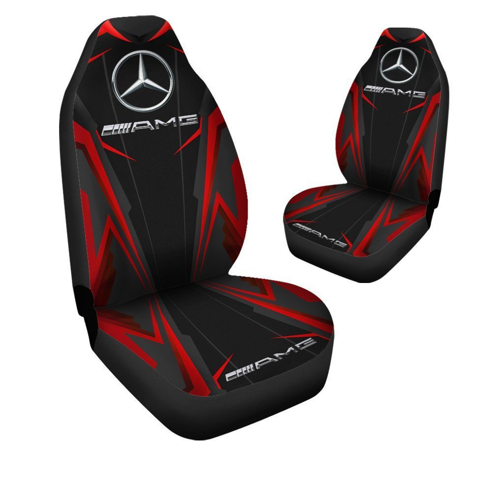 Mercedes-AMG Car Seat Cover (Set of 2) Ver 2 (Red)