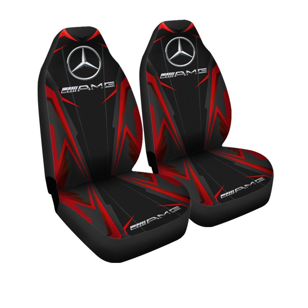 Mercedes-AMG Car Seat Cover (Set of 2) Ver 2 (Red)