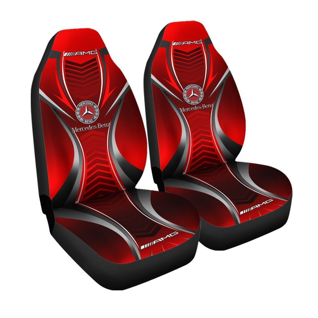 Mercedes Benz AMG Car Seat Cover (Set of 2) Ver2 (Red)
