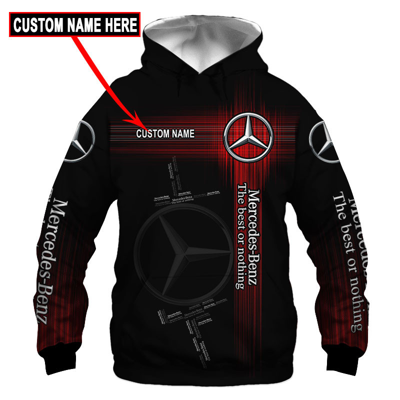 Mercedes Benz Tshirt, sweatshirt, Polo, Hawaiian, Hoodie 3D Apparel Full Printing Custom Name 