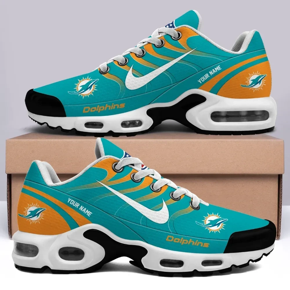 Miami Dolphins Personalized Name Team Mix Colors V3 TN Shoes Air Cushion Sneakers