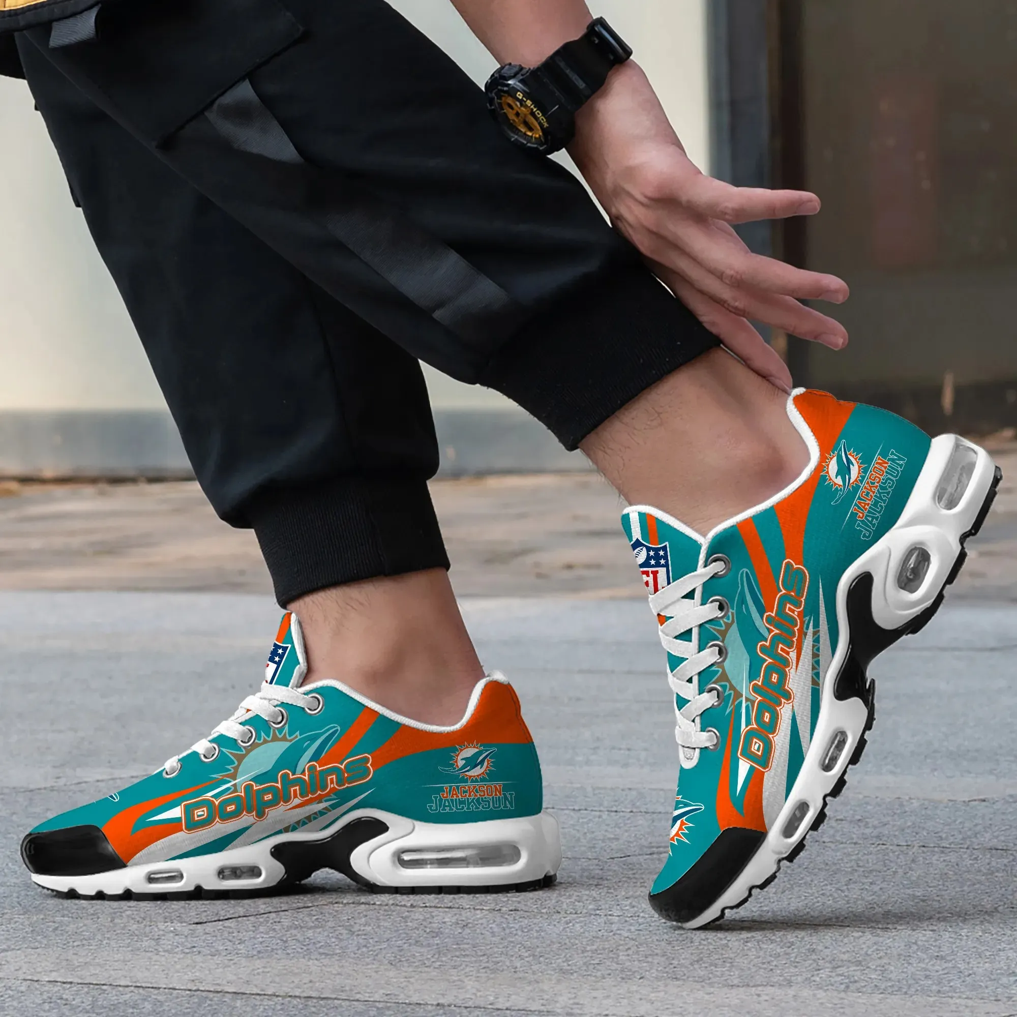 Miami Dolphins Personalized New Air Max Plus TN Shoes Air Cushion Sneaker 942YP-9613