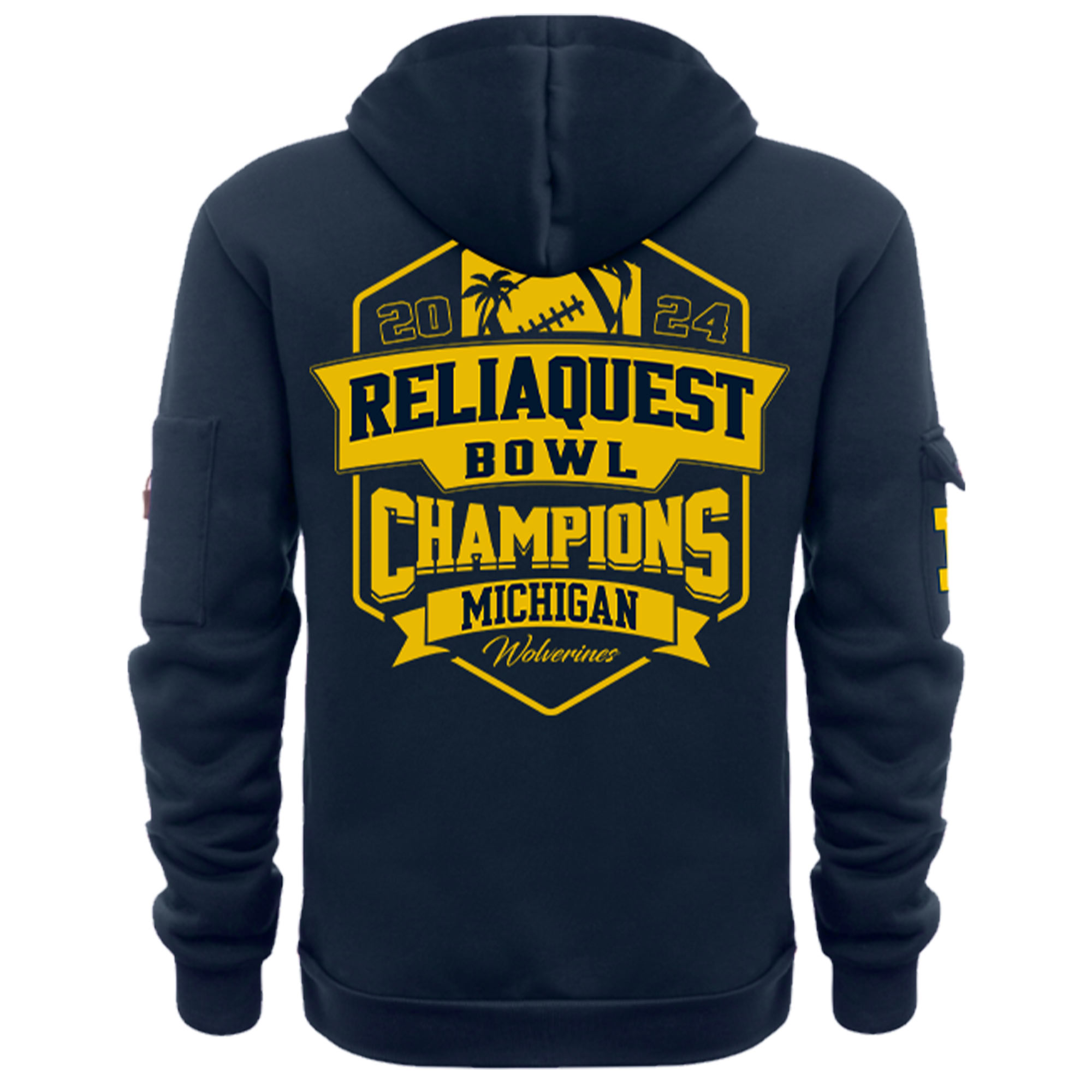 Michigan Football ReliaQuest Bowl Champions Hoodie