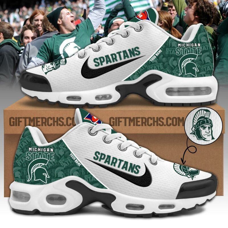 Michigan State TN Shoes 2025 Version Custom Name, Shoes For Sport Fan, Sport Gifts PH270
