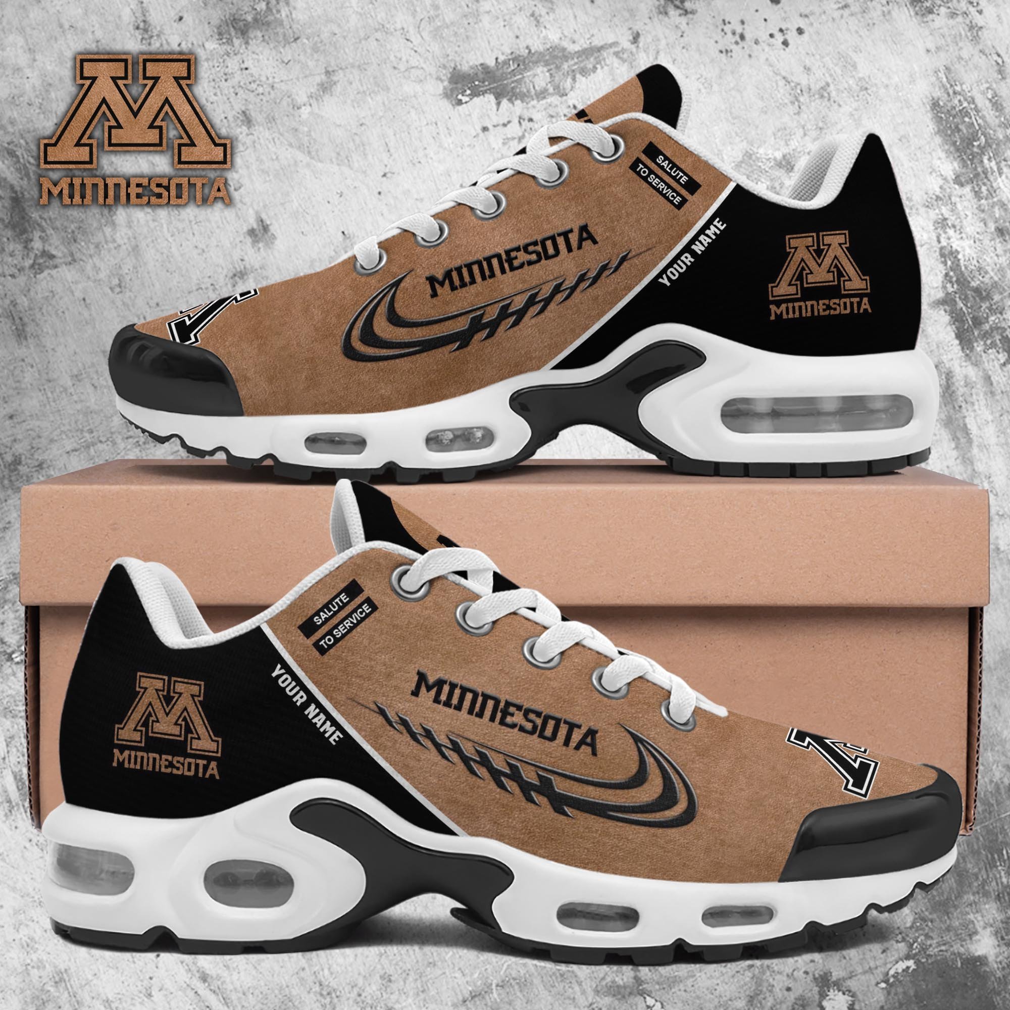 Minnesota Golden Gophers TN Shoes 2025 Version Custom Name, Shoes For Football Fans, Fan Gifts PH637