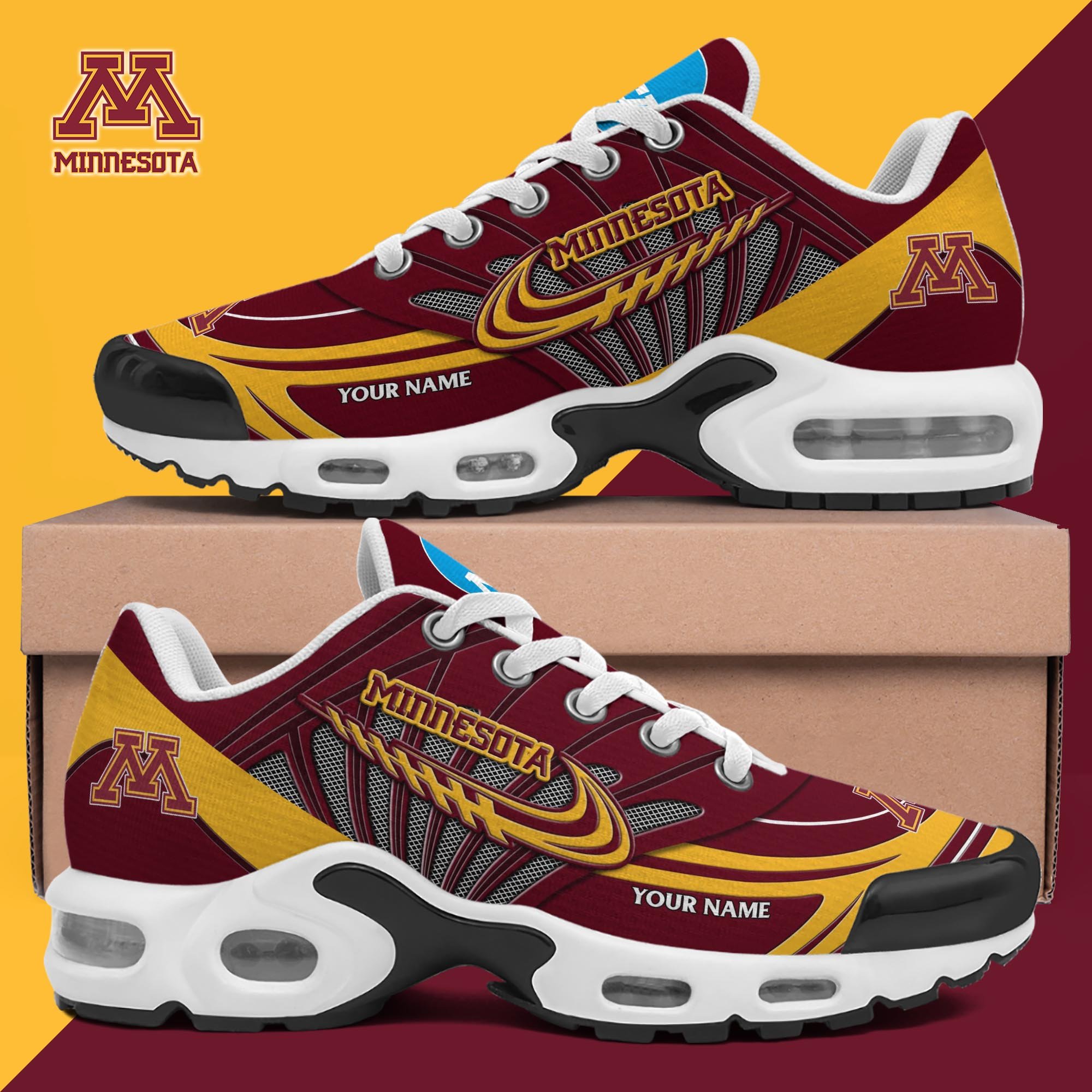 Minnesota Golden Gophers TN Shoes 2025 Version Custom Your Name 