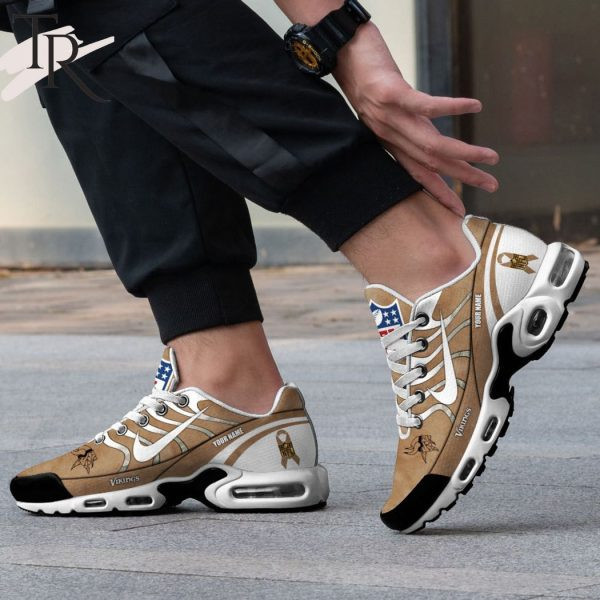 Minnesota Vikings Salute To Service Personalized TN Air Max Shoes Air Cushion Sneakers