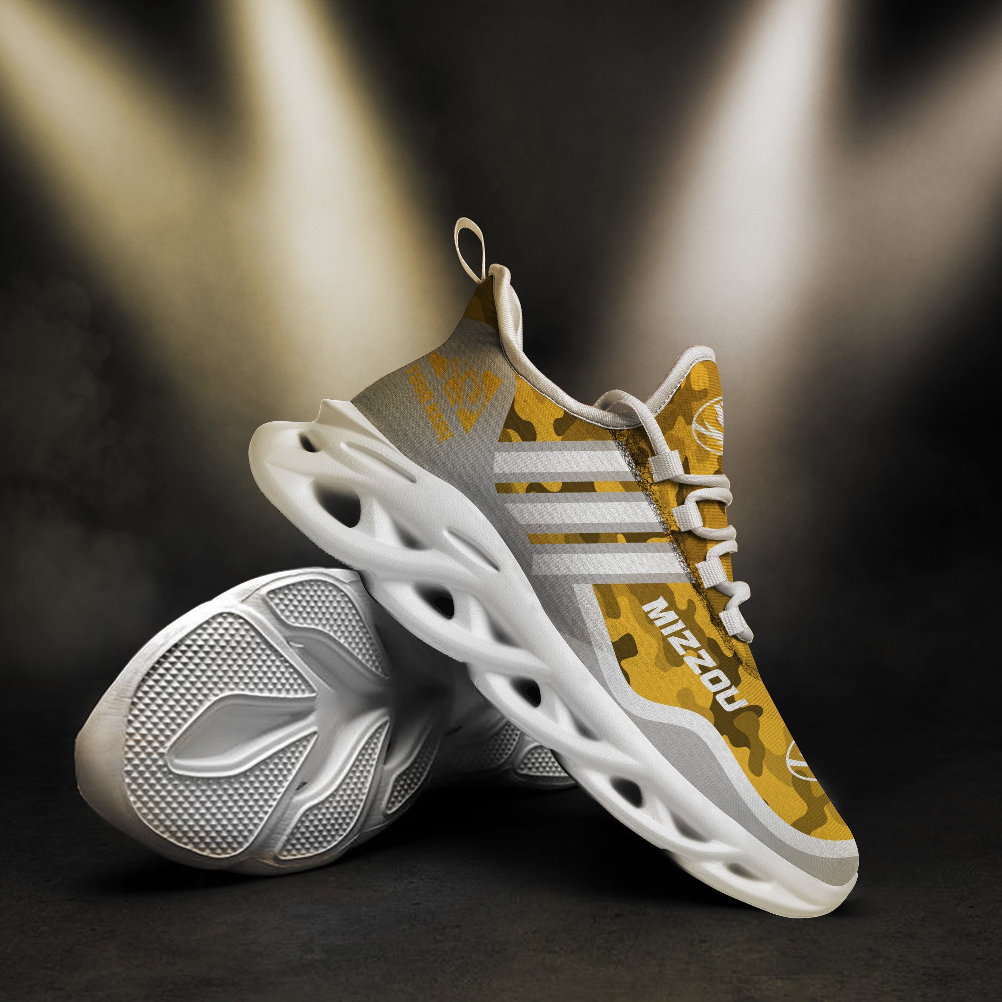 Missouri Tigers Black Max Soul Shoes 2025 Versions Custom Name 466