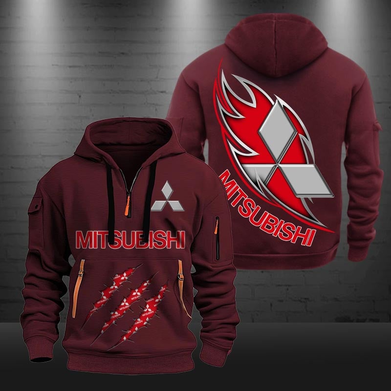 Mitsubishi New Zip Hoodie 0464 Multicolor 