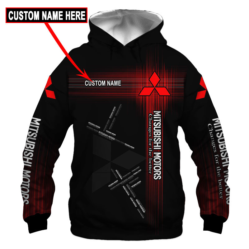 Mitsubishi Tshirt, sweatshirt, Polo, Hawaiian, Hoodie 3D Apparel Full Printing Custom Name 