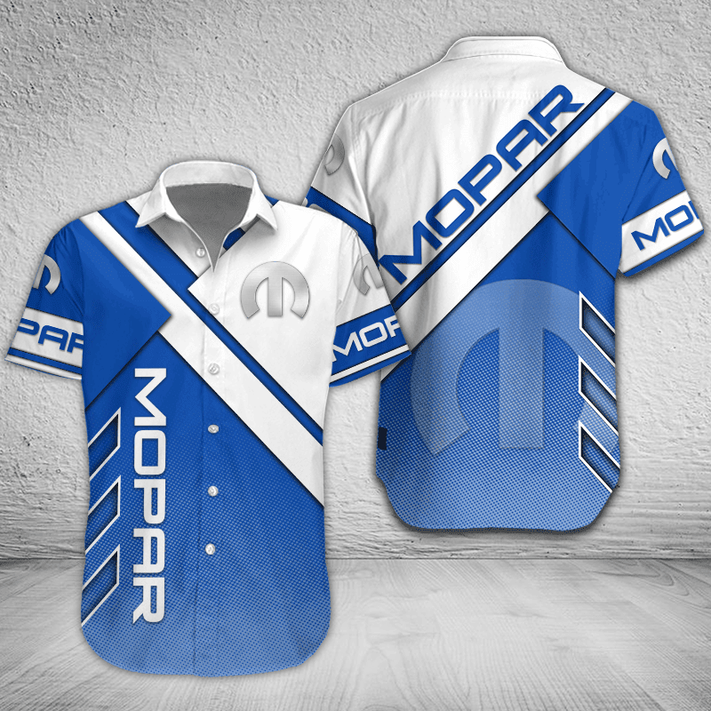 Mopar Button Shirt Custom Name, Multicolor 