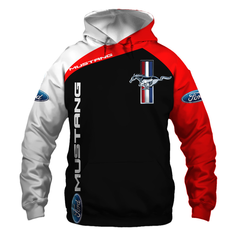 Mustang t-shirt hoodie apparel 3D full printing 