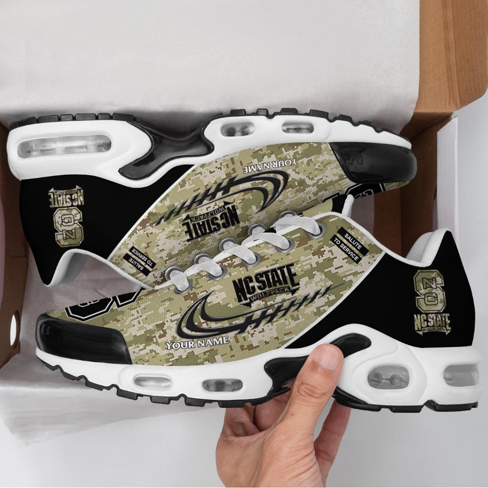 NC State Wolfpack TN Shoes 2025 Version Custom Name, Camouflage Shoes, Gifts For Football Lovers PH636