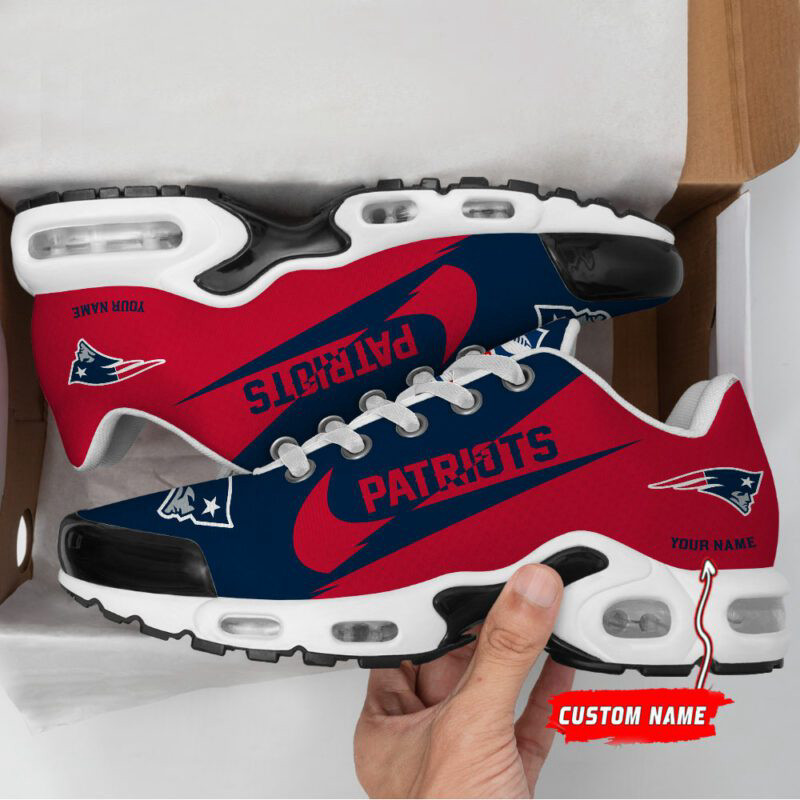 New England Patriots Air Max Plus Sport Sneakers For Fan Gifts