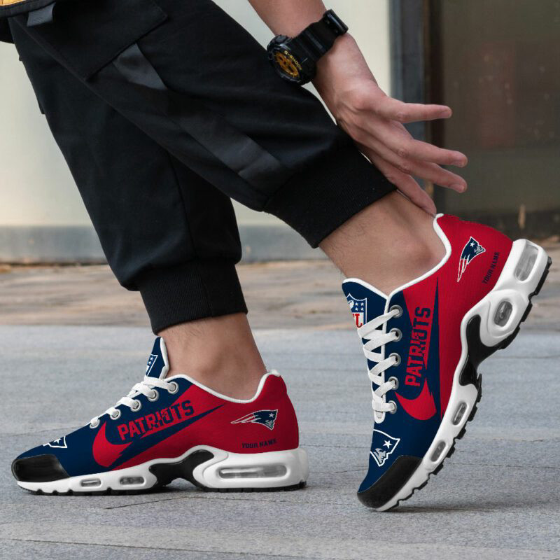 New England Patriots Air Max Plus Sport Sneakers For Fan Gifts