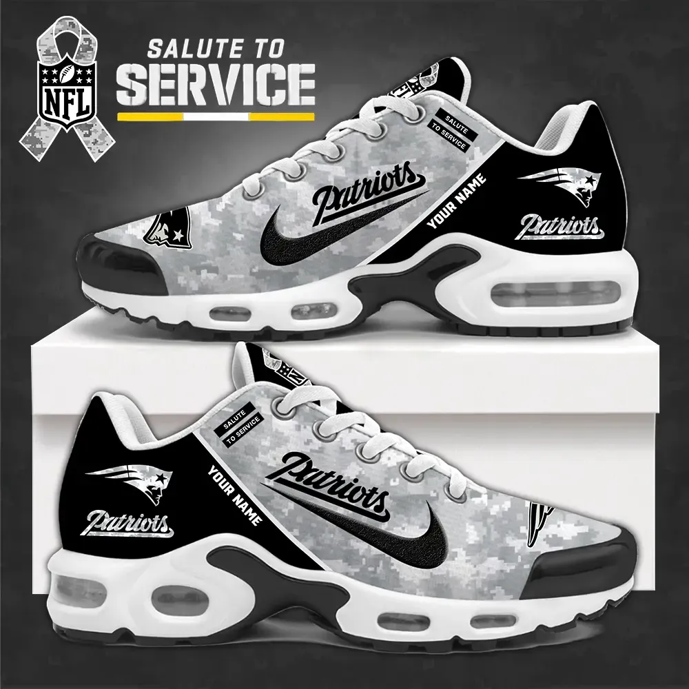 New England Patriots New Air Max Plus TN Shoes Air Cushion Sneaker 132GS-9669