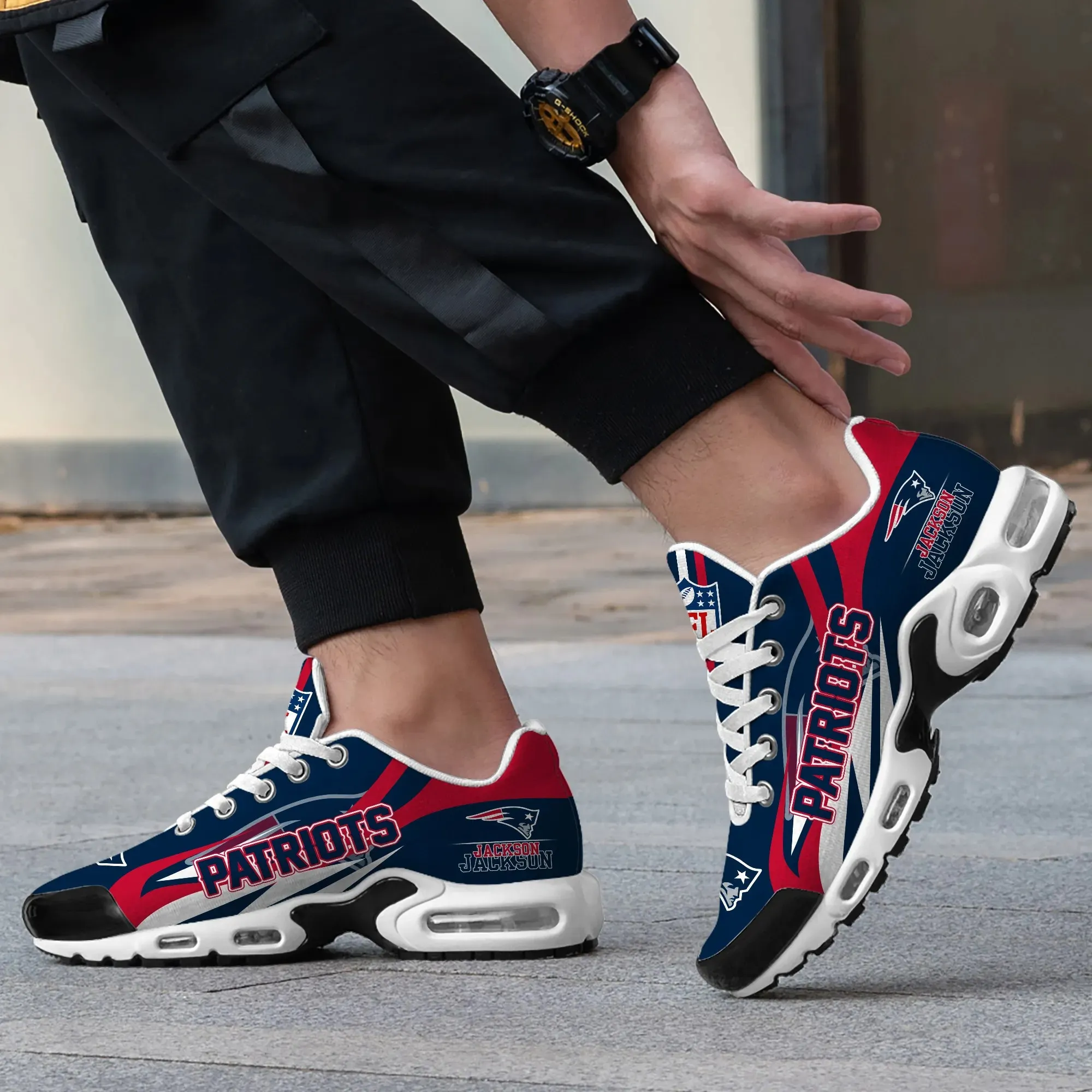 New England Patriots Personalized New Air Max Plus TN Shoes Air Cushion Sneaker 570TW-2004