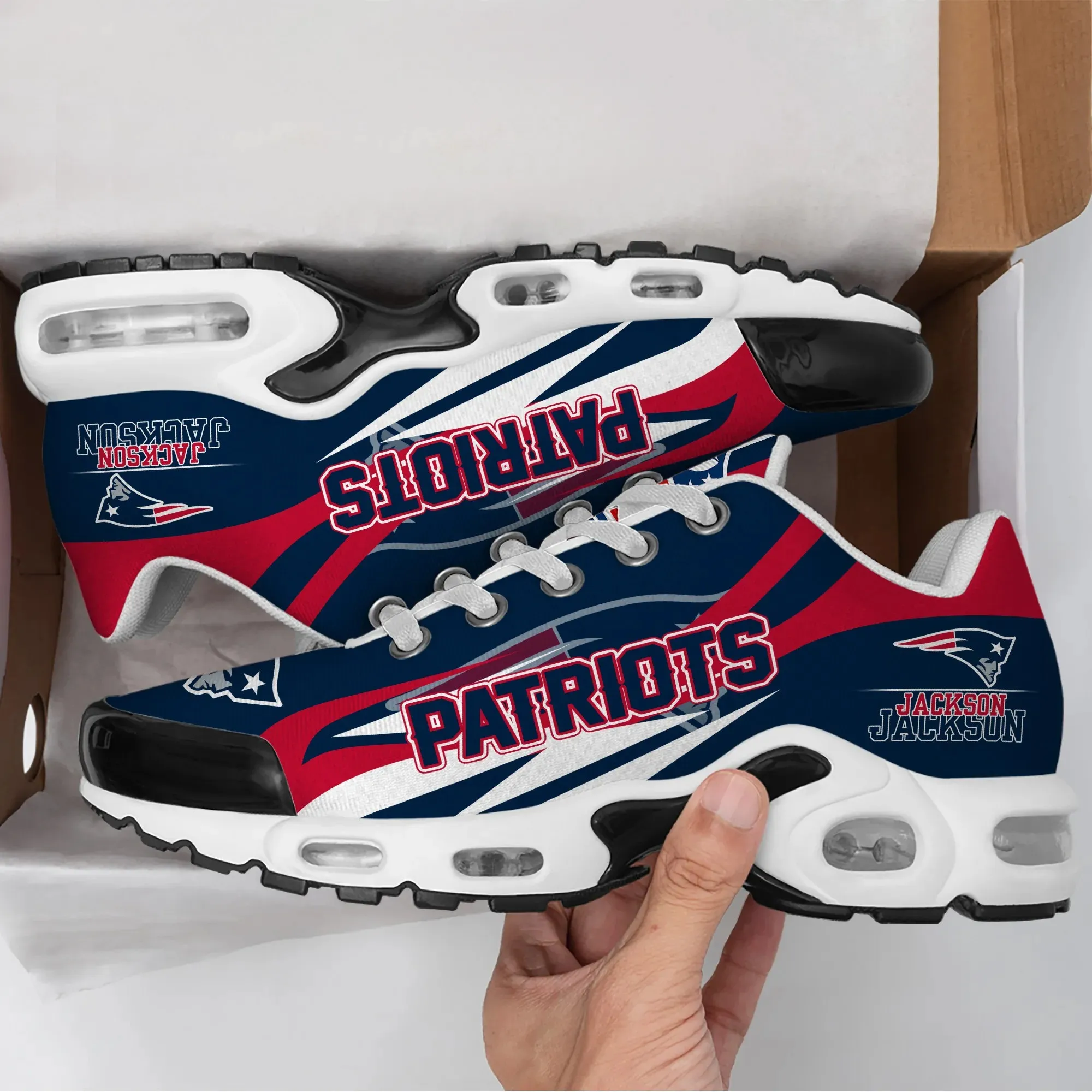 New England Patriots Personalized New Air Max Plus TN Shoes Air Cushion Sneaker 570TW-2004