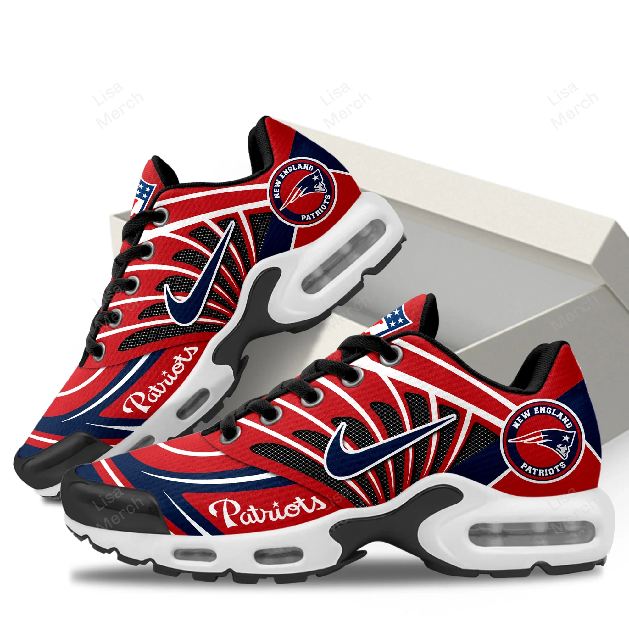 New England Patriots TN Air Max Plus Shoes Sneakers For Men And Women