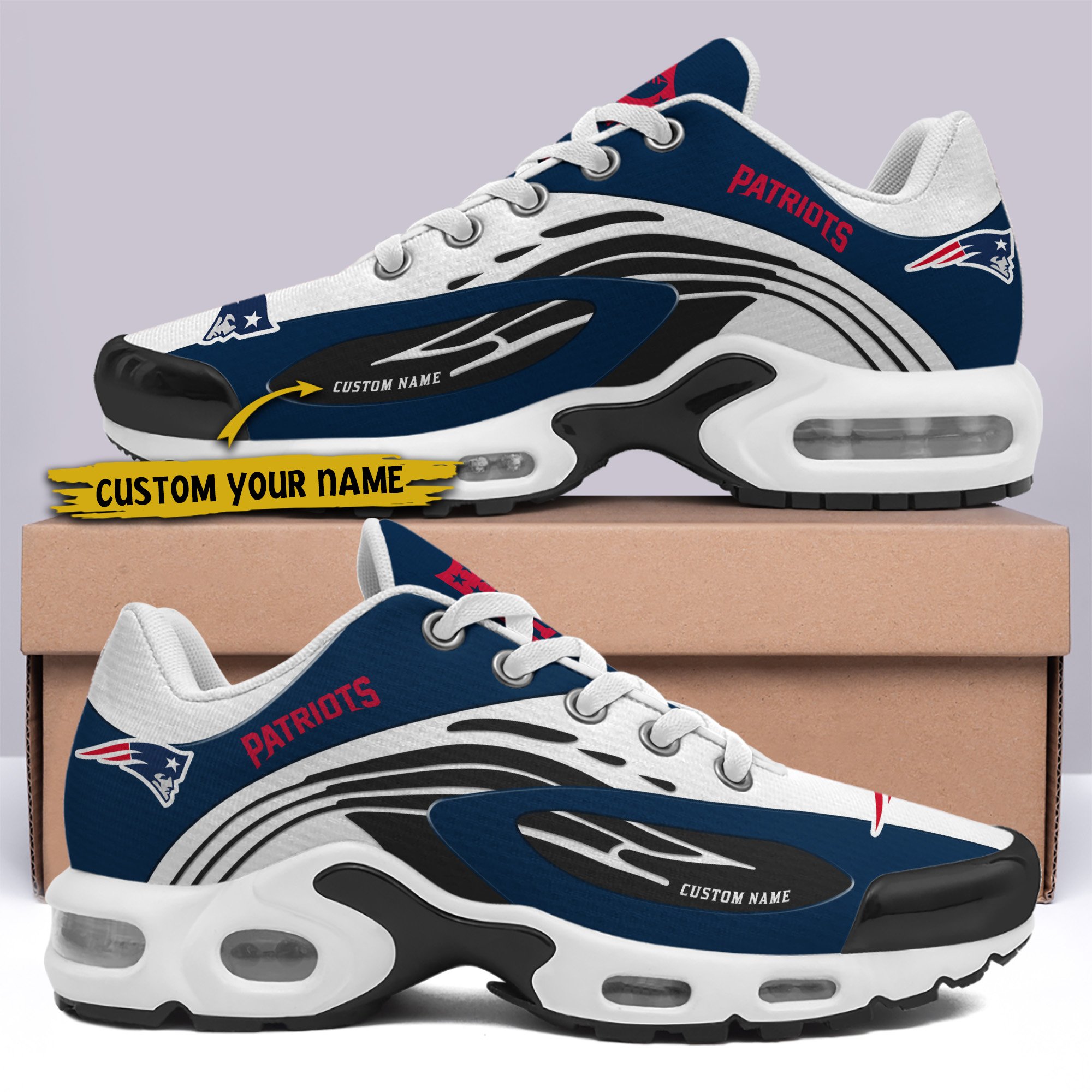 New England Patriots TN Shoes 2025 Version Custom Your Name