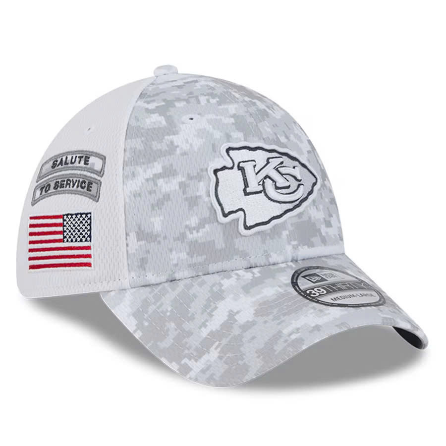 New Era Kansas City Chiefs Salute To Service Digital Camo 39THIRTY Flex Hat 