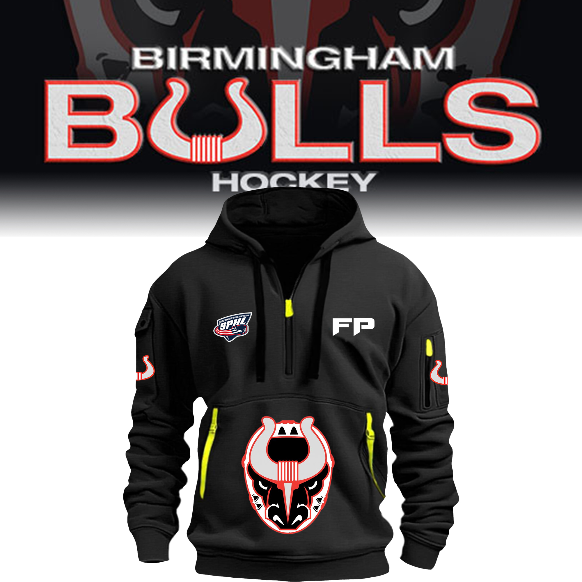 New Hoodie Birmingham Bulls 2024 