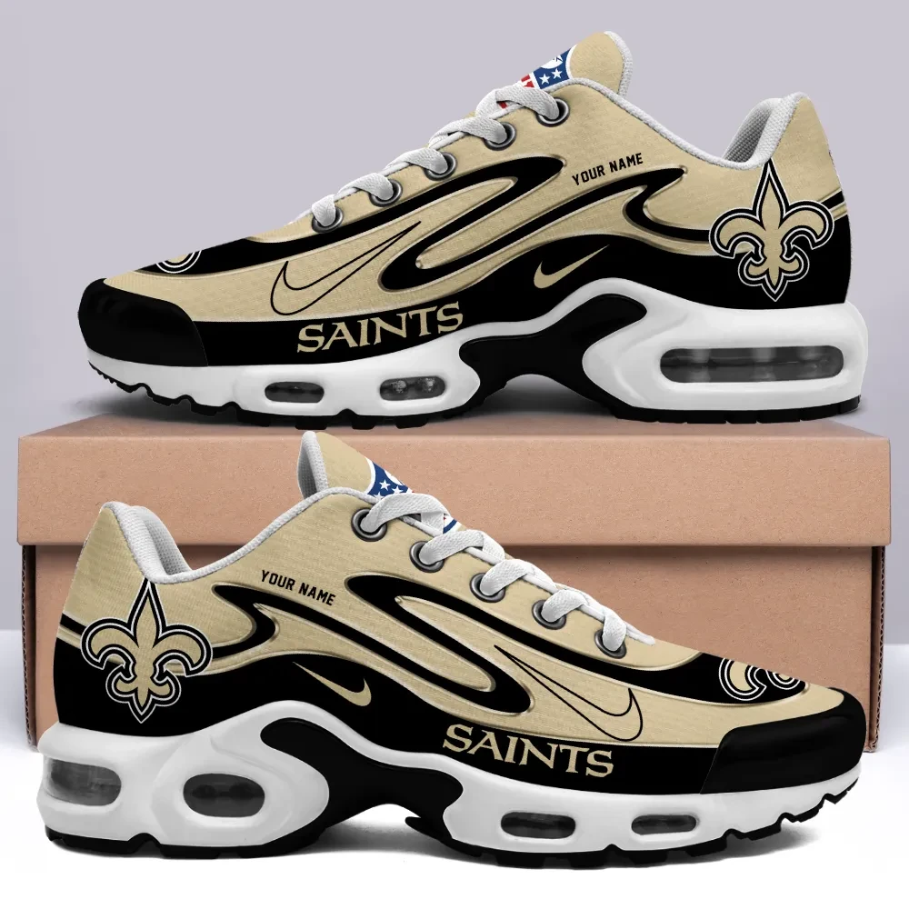 New Orleans Saints Personalized Name Team Mix Colors V1 TN Air Max Shoes Air Cushion Sneakers